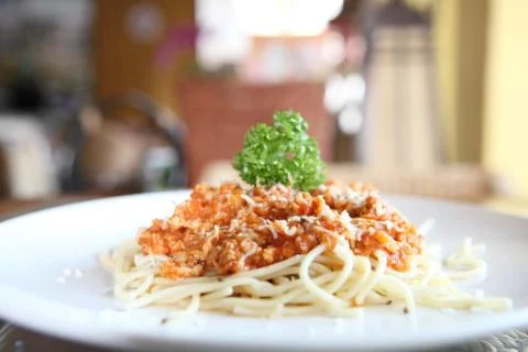 Spaghetti bolognese Stock Photos