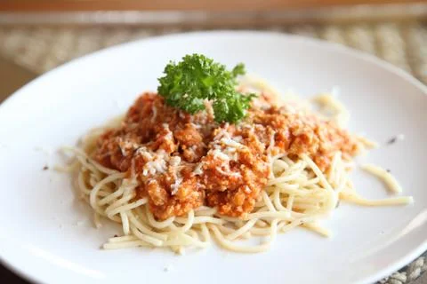 Spaghetti bolognese Stock Photos