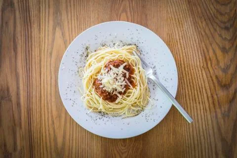 Spaghetti bolognese Stock Photos