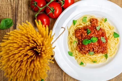 Spaghetti bolognese Stock Photos