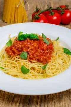 Spaghetti bolognese Stock Photos