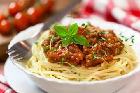 Spaghetti Bolognese Stock Photos