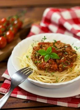 Spaghetti Bolognese Stock Photos