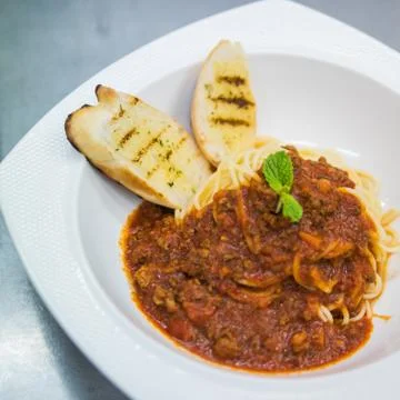 Spaghetti Bolognese Stock Photos
