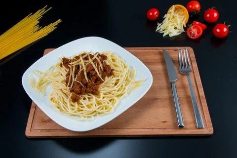 Spaghetti bolognese Stock Photos