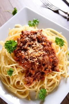 Spaghetti Bolognese Stock Photos