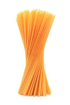 Spaghetti bucatini pasta Stock Photos