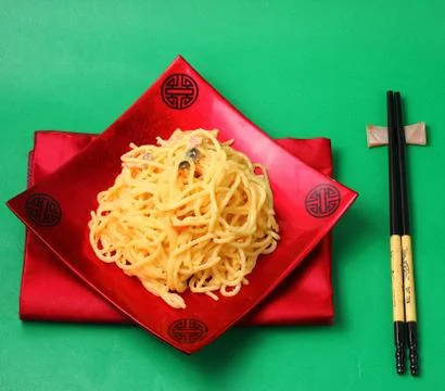 Spaghetti  carbonara Stock Photos