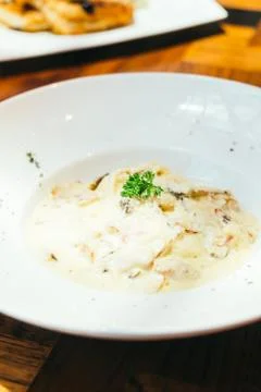 Spaghetti carbonara Stock Photos