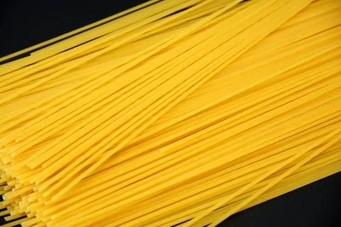 Spaghetti on dark gray background close up 스톡 사진