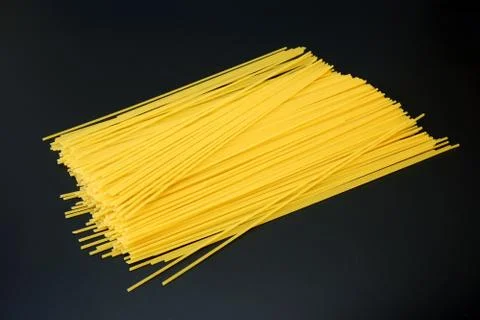 Spaghetti on dark gray background close up 스톡 사진