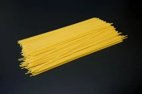 Spaghetti on dark gray background close up 스톡 사진