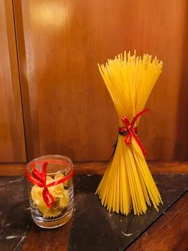 Spaghetti decoration Foto stock