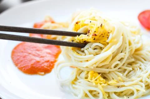 Spaghetti dinner Foto stock