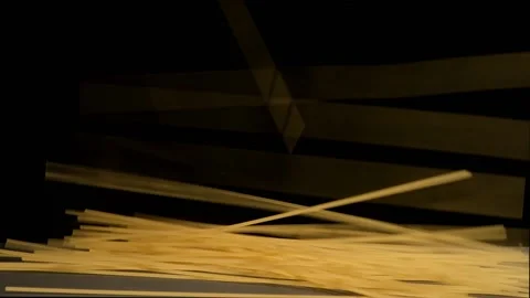 The spaghetti falls on the table. Stock Footage 137590382