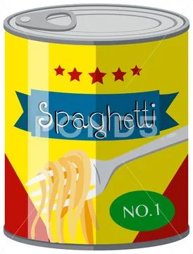 Spaghetti In Food Can