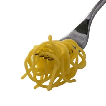 Spaghetti on a fork Stock Photos
