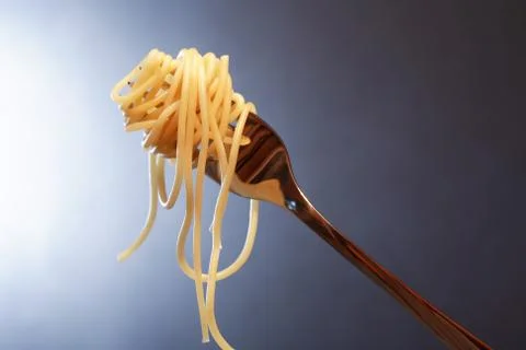 Spaghetti On Fork Stock Photos