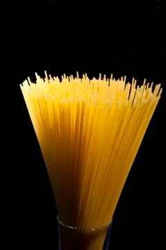 Spaghetti in a glass Stock Photos