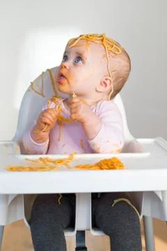 Spaghetti Head Stockfoto's