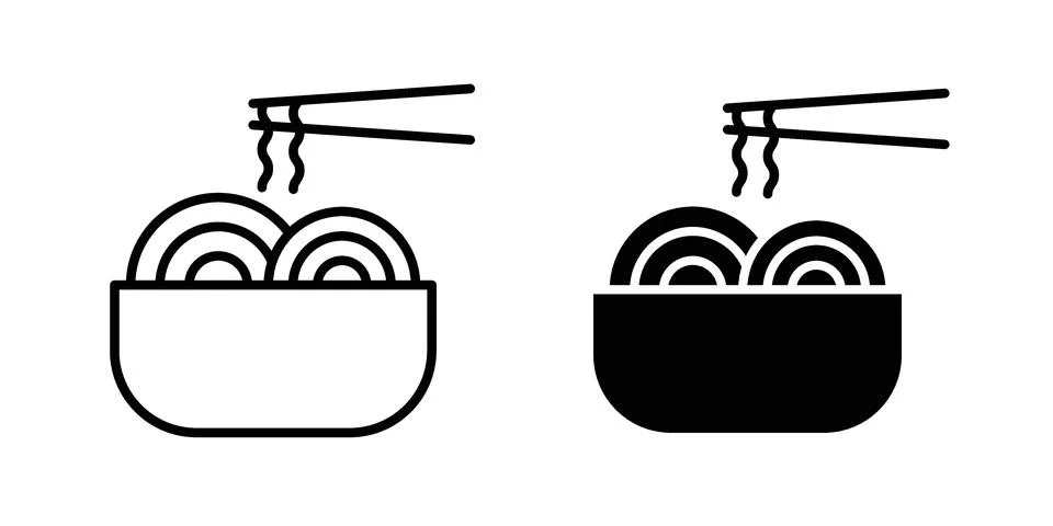 Spaghetti icon for web projects Stock Illustration