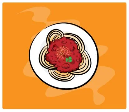 Spaghetti Illustrazione stock