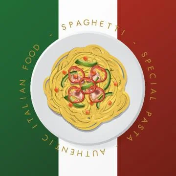 Spaghetti Stock Illustration