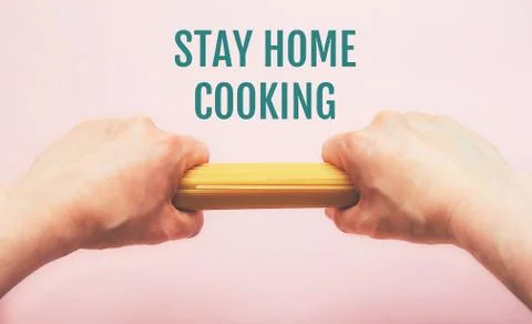 Spaghetti isolated on pink background Stock Photos