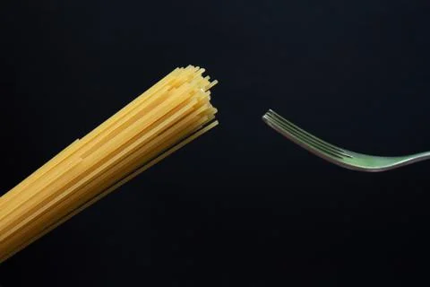 Spaghetti isolated on pink background Stock Photos