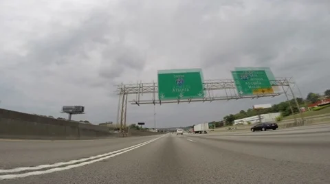 Spaghetti Junction Inbound 05-17-2015 Stock Footage 50711504