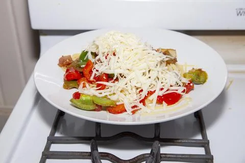 Spaghetti Meal Stock-Fotos