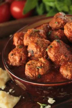 Spaghetti mealballs Stock Photos