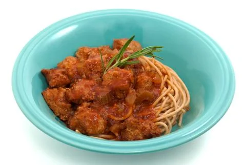 Spaghetti with meatballs Stock Photos