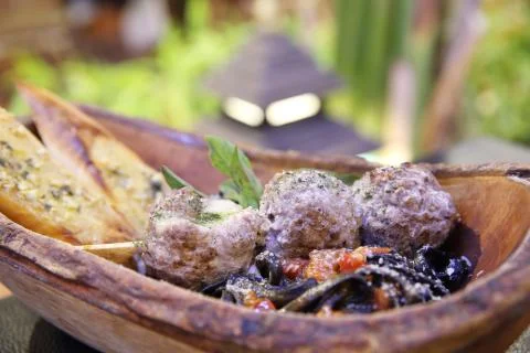 Spaghetti Meatballs Stock Photos