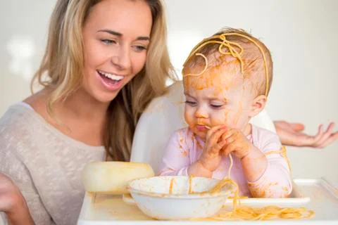 Spaghetti Mess Foto stock