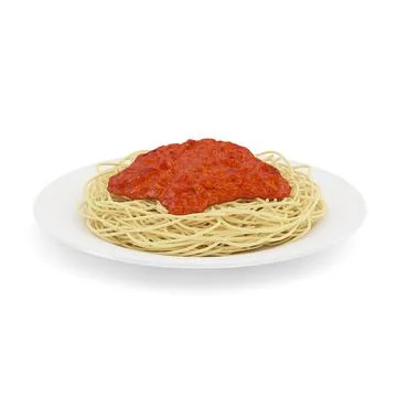 Spaghetti Napoli 3D Model
