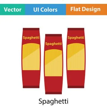 Spaghetti package icon Stock Illustration