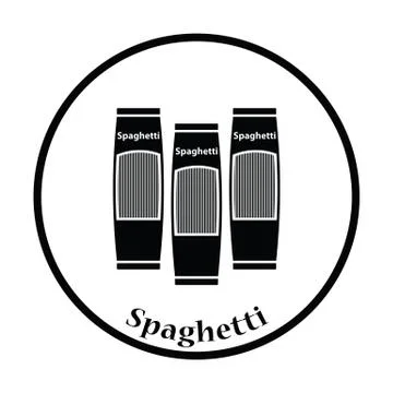 Spaghetti package icon Stock Illustration