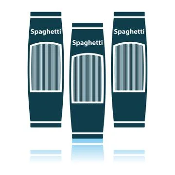 Spaghetti Package Icon Stock Illustration