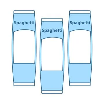 Spaghetti Package Icon Stock Illustration