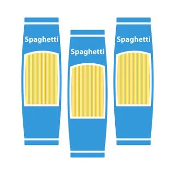 Spaghetti Package Icon Stock Illustration