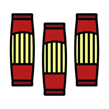 Spaghetti Package Icon Stock Illustration