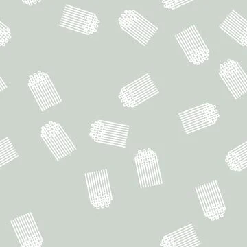 Spaghetti pasta line seamless pattern Stock Illustration