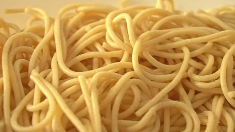 Spaghetti, pasta in plates close-up Stock Footage 159494815