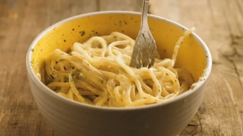 Spaghetti in a plate Stock Footage 62070328