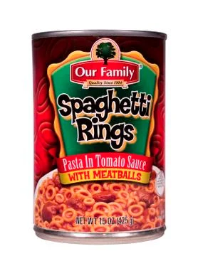 Spaghetti rings Stock Photos