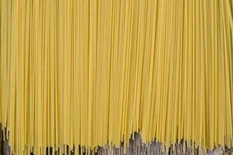 Spaghetti on rustic wood background Stock Photos