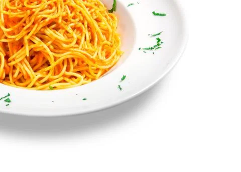 Spaghetti with sauce Foto stock