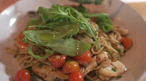 Spaghetti spicy seafood Stock Footage 63892838