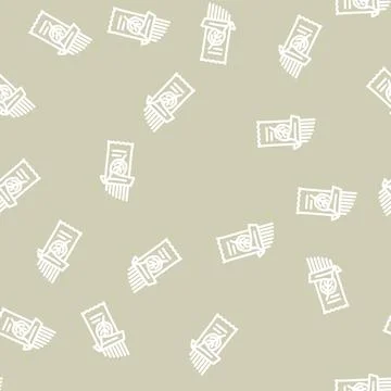 Spaghetti spinach line vector seamless pattern イラスト素材